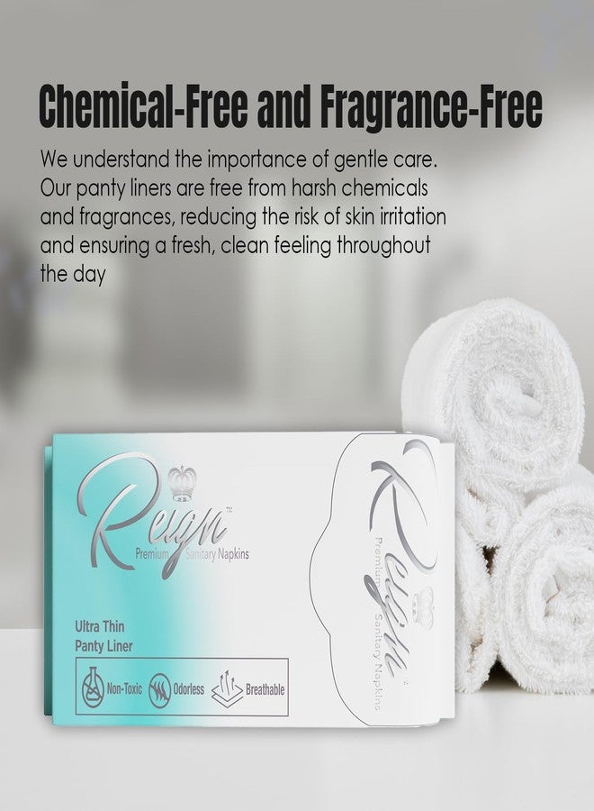Reign Ultra Thin Panty Liners, Menstrual Sanitary Napkins for Women, Women's Period Pads (30 Count) - Image 5